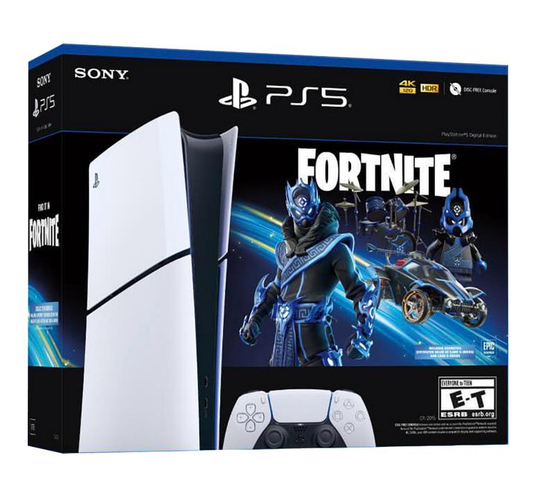 Sony PS5 Slim Standard Edition Fortnite Cobalt Star Bundle - Digital Version