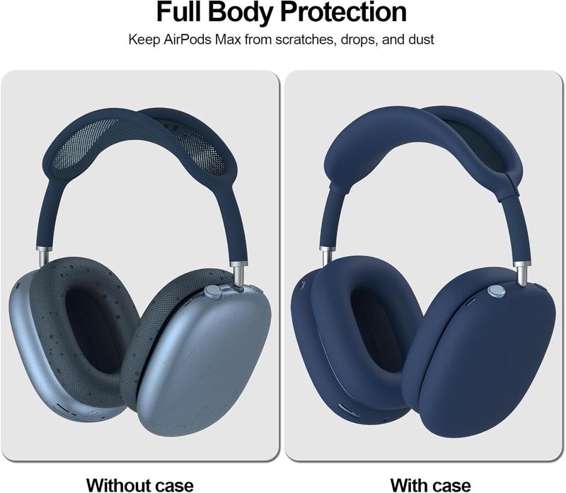 Case Cover for AirPods Max Headphones, Anti-Scratch Ear Pad Case Cover Ear Cups Cover Headband Cover for AirPods Max, Soft -Proof  Protector Accessories for  AirPods Max