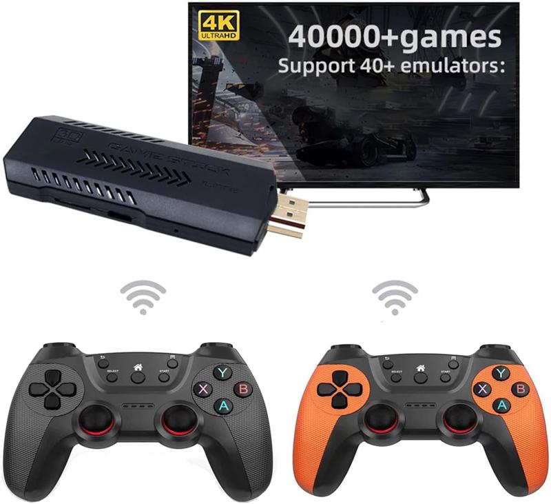 X2 Ultra Game Stick 4k,Retro Game Console Built in 40000+Games,Plug and Play Video Gaming Console,Plug and Play Video Games for Tv with 2.4g Wireless Controllers HDMI Output 128GB