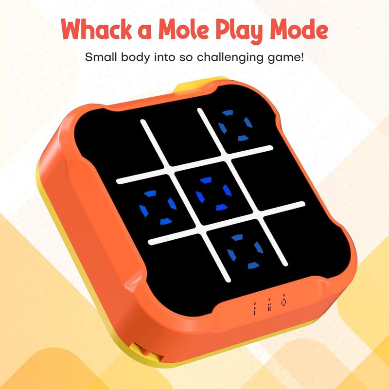 Portable Electronic Tic Tac Toe Game Console, Battery Powered Handheld Game Console, Educational Toy for Home Entertainment & Party