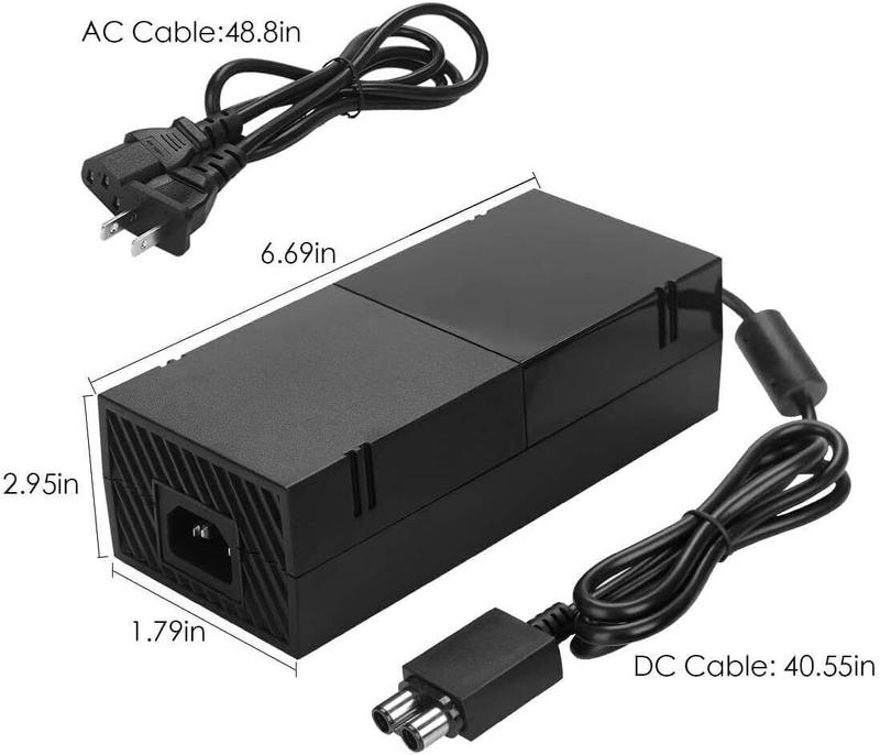 For Microsoft XBOX ONE Console AC Adapter Brick Charger Power Supply Cord Cable