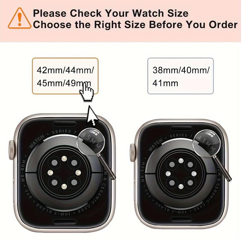 Rhinestone Decor Watch Band, 3 Counts set Elegant Watch Accessories for Women, Durable Watch Accessories for iWatch Series 9 8 7 6 5 4 3