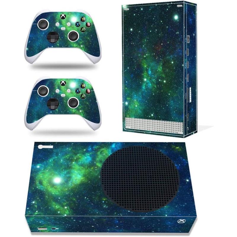 Full-Body Vinyl Skin Decal Wrap Cover for Microsoft Xbox Series S Device - Includes Two Free Controller Stickers - Xbox Sery S Accessories - Gaming Console Protection