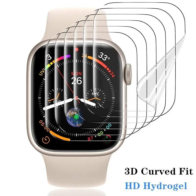 Full Screen TPU Watch Film, 1 Count Watch Screen Protector, Wearable Accessories Compatible with Apple Watch S9 S10 S8 S7 S6 Series