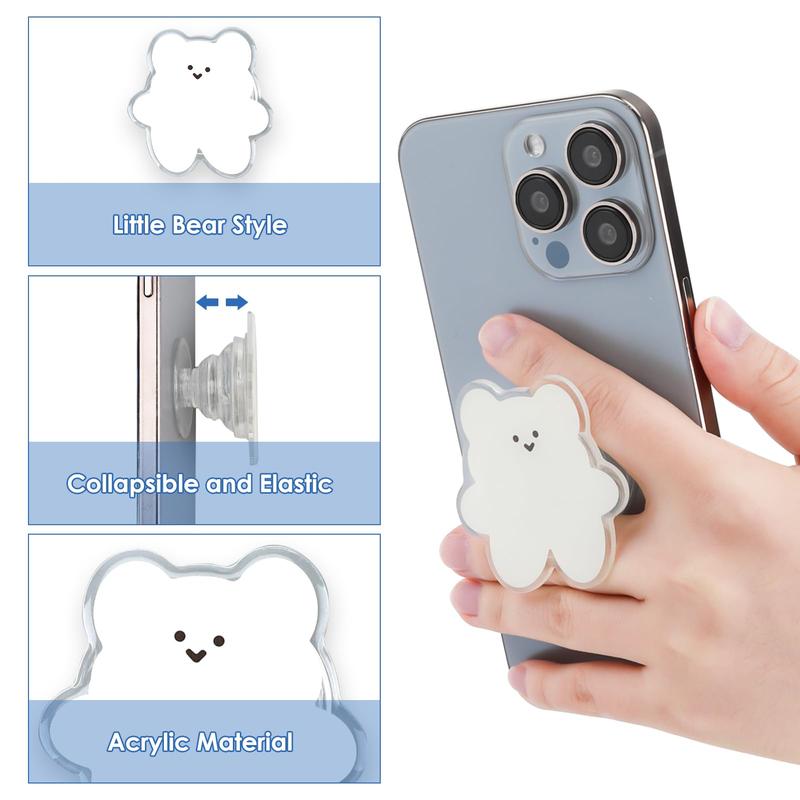 Cute Cartoon Bear Design Phone Grip, Foldable & Expandable Phone Holder, Phone Accessories