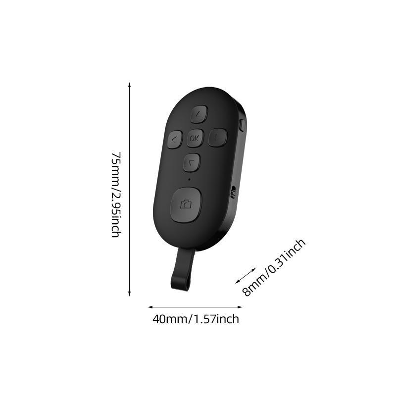 Remote Control, Page Turner for Kindle APP, Bluetooth-compatible Camera Video Recording Remote for iPhone, iPad, iOS, Android