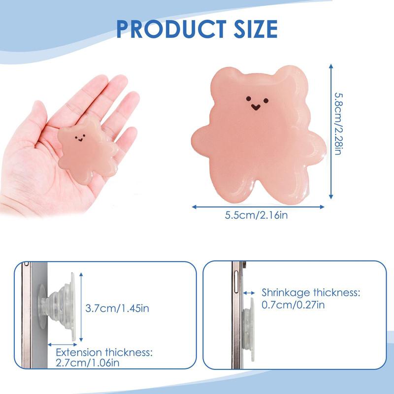 Cute Cartoon Bear Design Phone Grip, Foldable & Expandable Phone Holder, Phone Accessories