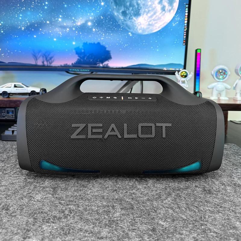 ZEALOT S79 100W Wireless Speaker, Portable Waterproof Speaker, 24000mAh Battery Speaker with 36 Hours Playback Time, Suitable for Home, Car, Camping, Party, Portable Rechargeable Speaker