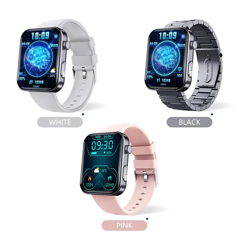 ECG Monitoring Blood Sugar Monitor Sport Bracelet Bluetooth Talking Watch Siri Voice Smart Watch Multi Sport Mode Blood Oxygen Smart Bracelet outdoor smart