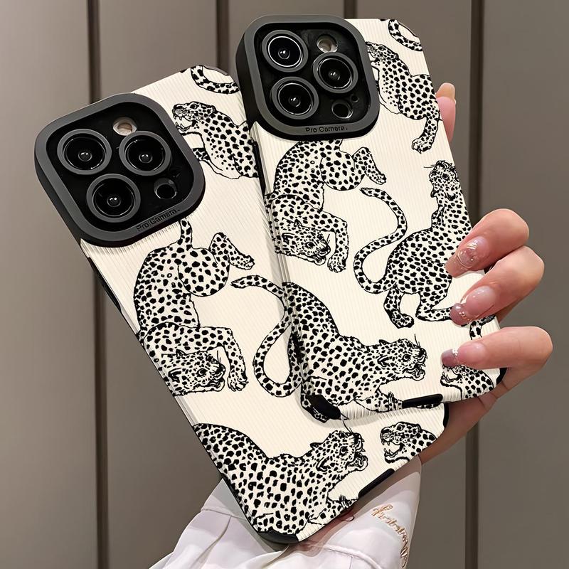 Creative Pattern Smartphone Case, Anti-fall Cellphone Protector Cover, Shockproof Cellphone Protective Case, Smartphone Accessories Compatible with iPhone 15 14 13 12 11 Series