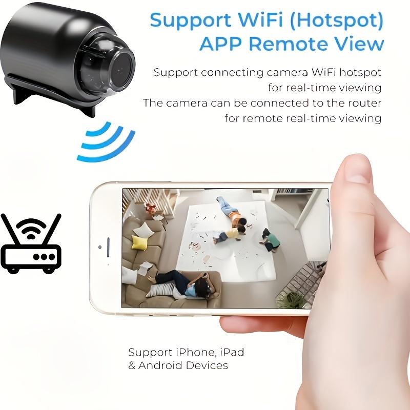 HD WiFi Mini Security Camera - Indoor Outdoor Remote Viewing, Wireless Home Monitor with USB Power