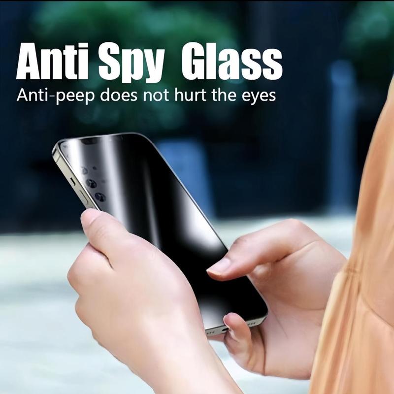 Anti-spy Tempered Glass Screen Protector for Summer, 3 Counts HD Privacy Phone Screen Protectors Protective Film, Phone Screen Glass Film Compatible With iPhone 6 7 8 XR 11 12 13 14 15 Pro Max 15 Plus 16 Series