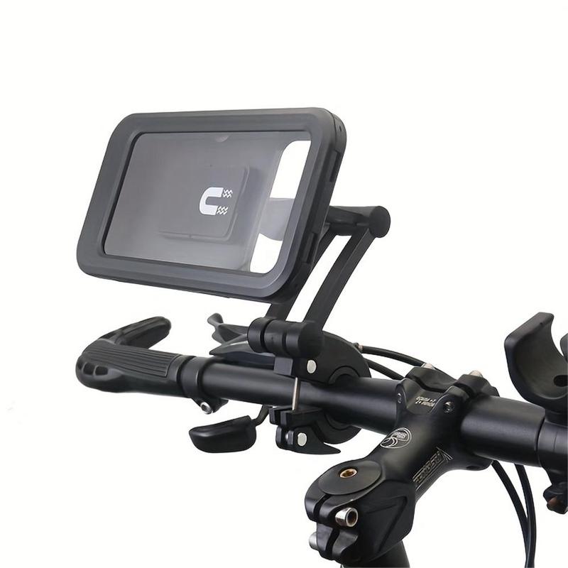 Motorcycle Phone Holder, Waterproof Adjustable Motorcycle Phone Holder, Universal Motorcycle Phone Navigation Holder, Rain-proof Phone Case Holder for Motorcycle