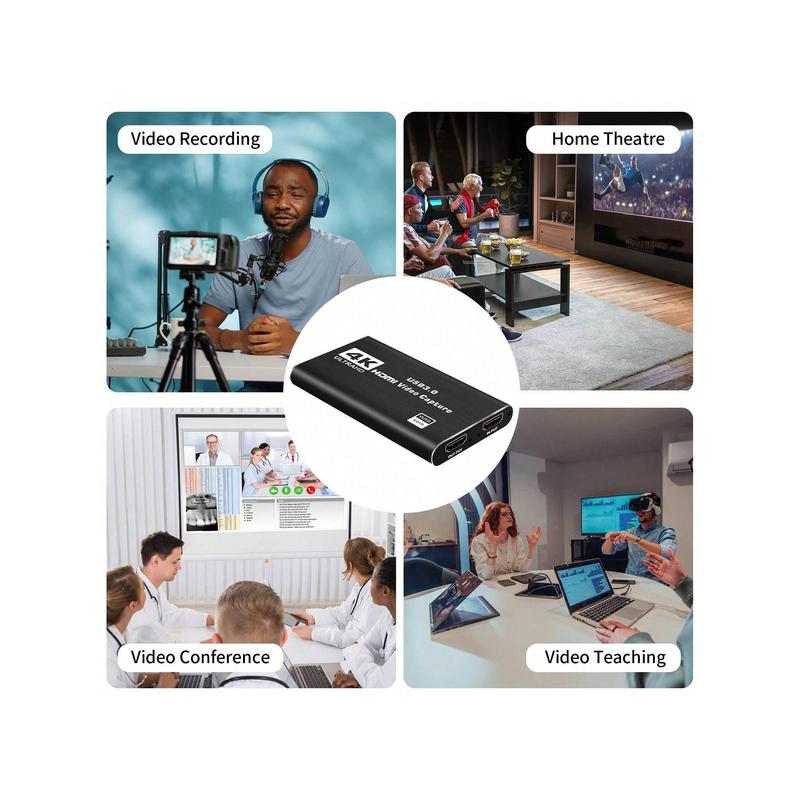 Capture Card  Switch, Video Game Capture Card 4K 1080P 60FPS, HDMI To USB 3.0 Capture Card For Streaming Work With PS4 PC OBS Camera