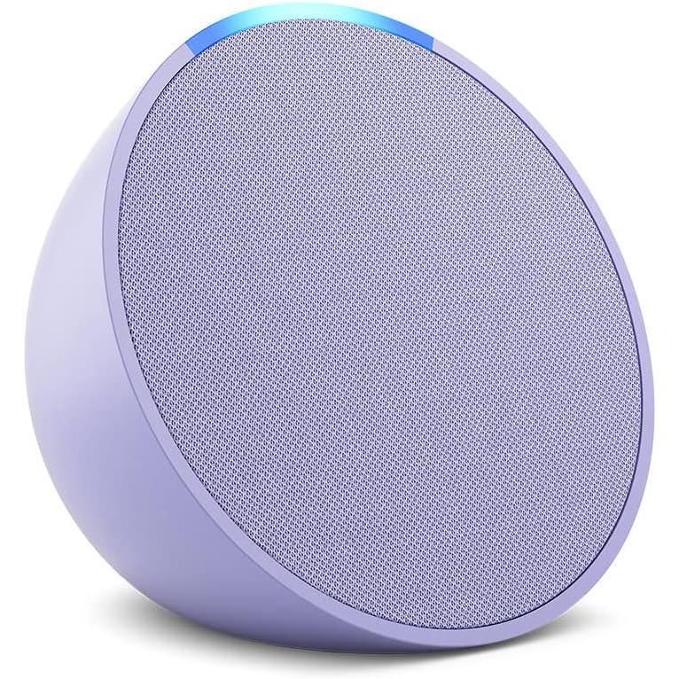  Echo Pop (newest model), Our smallest Alexa speaker, Fits in any room, Lavender Bloom Audio Bluetooth