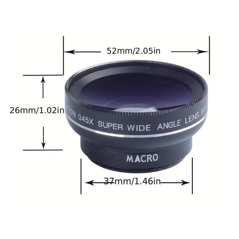 APEXEL 2 in 1 0.45X Wide Angle & 12.5X Macro Lens, Mobile Phone Lens, Mobile Phone Accessories for iPhone Huawei Samsung Xiaomi Android Smartphone