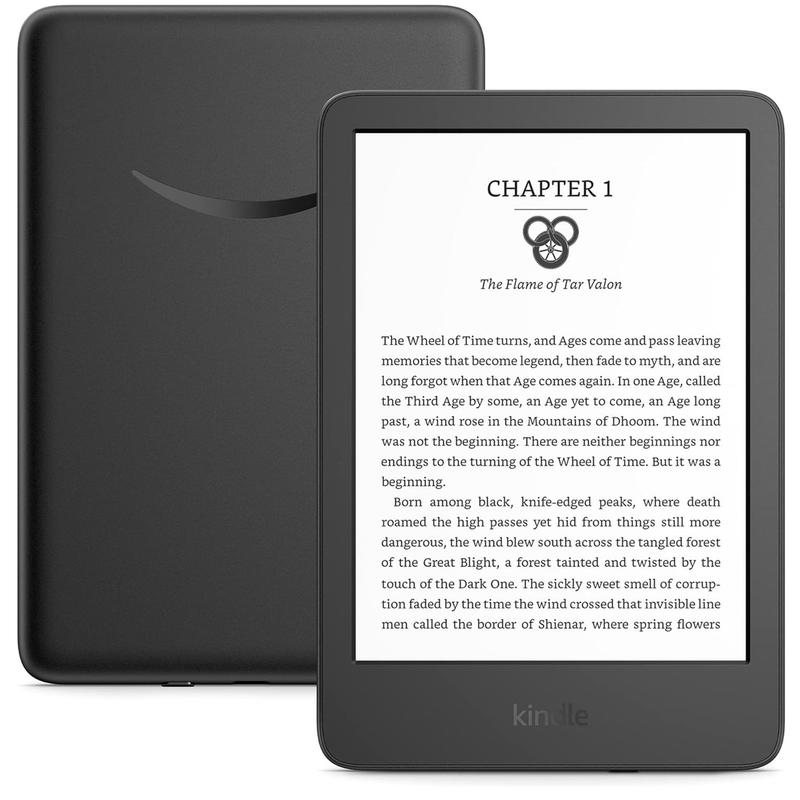  Kindle, Lightweight Mini Kindle with Extended Battery Life, Adjustable Front Light, 16GB Storage, Black