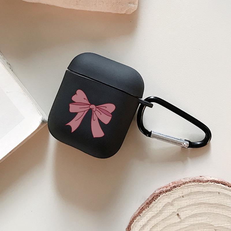 Cute Bowknot Pattern Earphone Case, TPU Earphone Protective Cover, Earphone Accessories Compatible with AirPods 1 2, AirPods 3, AirPods Pro