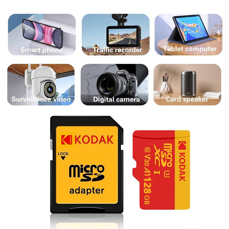 KODAK Micro SDXC TF Card 90MB s Micro High-speed SD Card, Storage Accessories for Speaker, Camera, Gaming console, Tablet, Cams, Gift For Christmas high speed