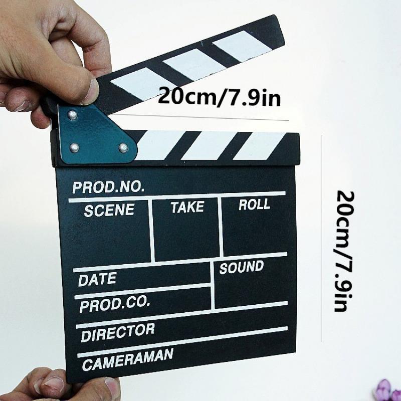 Small Wooden Clapboard, Director Film Movie Cut Action Scene Slateboard, Director Clapper Board, Camera Accessories