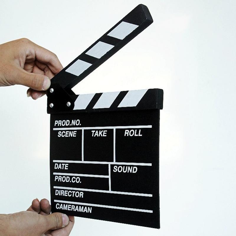 Small Wooden Clapboard, Director Film Movie Cut Action Scene Slateboard, Director Clapper Board, Camera Accessories