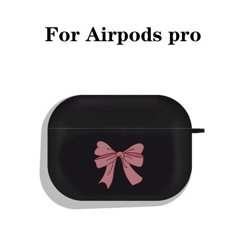 Cute Bowknot Pattern Earphone Case, TPU Earphone Protective Cover, Earphone Accessories Compatible with AirPods 1 2, AirPods 3, AirPods Pro