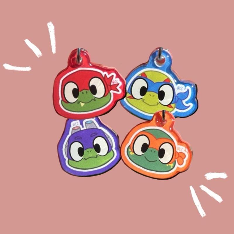 Rise of the Turtle Boy Acrylic Phone Charms