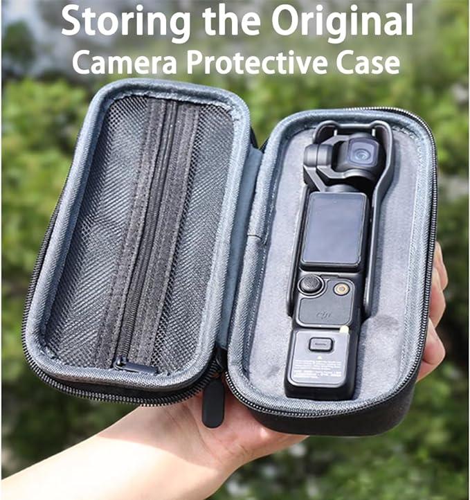 FiTSTILL Black Carrying Hard Small Case for DJI Osmo Pocket 3 Creator Combo, Portable Osmo Pocket 3 Storage Case Carry Bag, DJI Pocket 3 Accessories [Case Only]