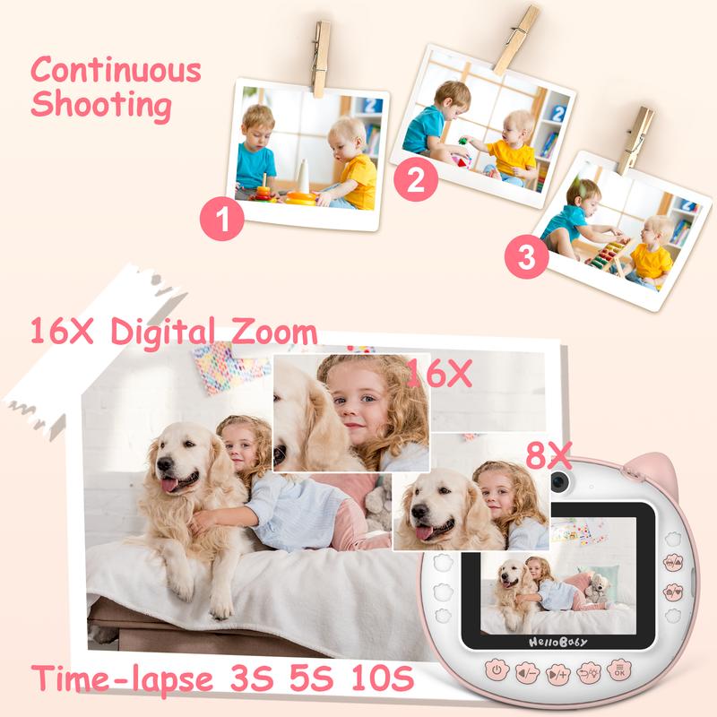 HelloBaby Instant Print Camera for Kids - 3.2