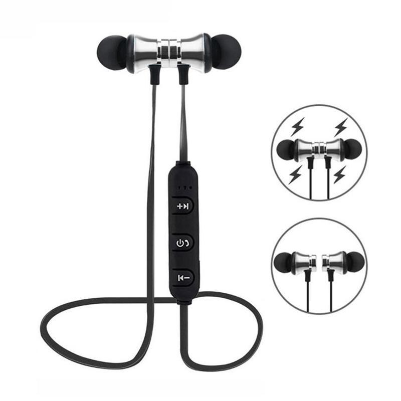 Bluetooth 4.2 Wireless Earphone Sports Headset Waterproof Earbuds  With Mic Audio Headphones