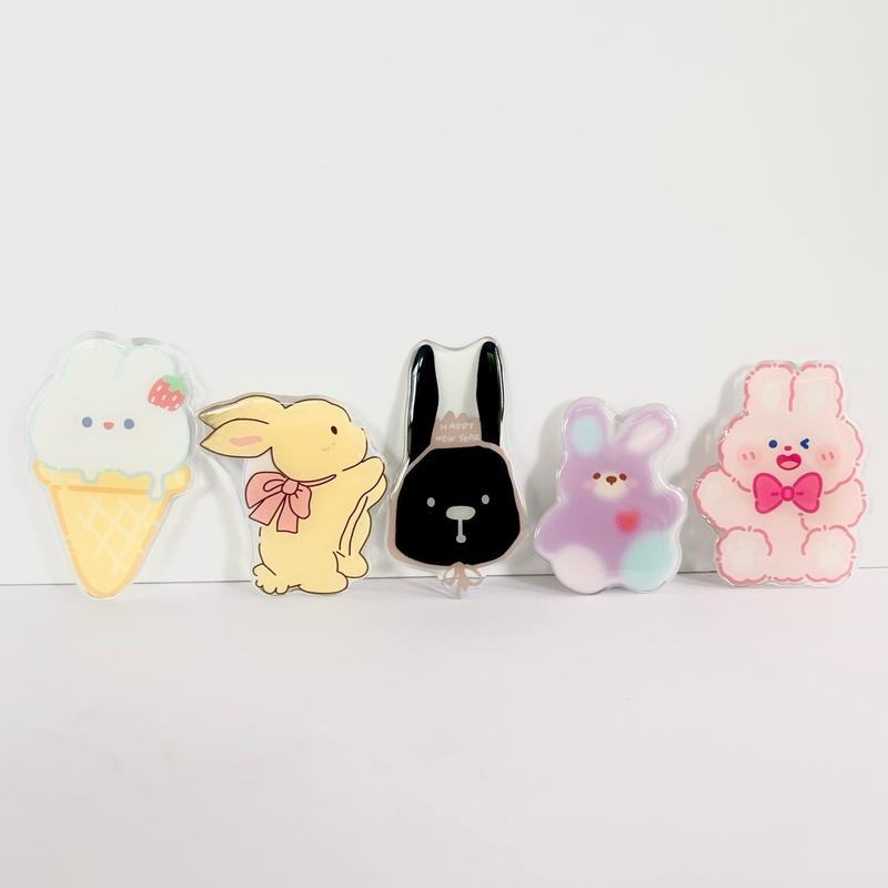 Cute Cartoon Rabbit Bunny Cell Phone Grip & Stand - Phone Holder & Mount - Accessories