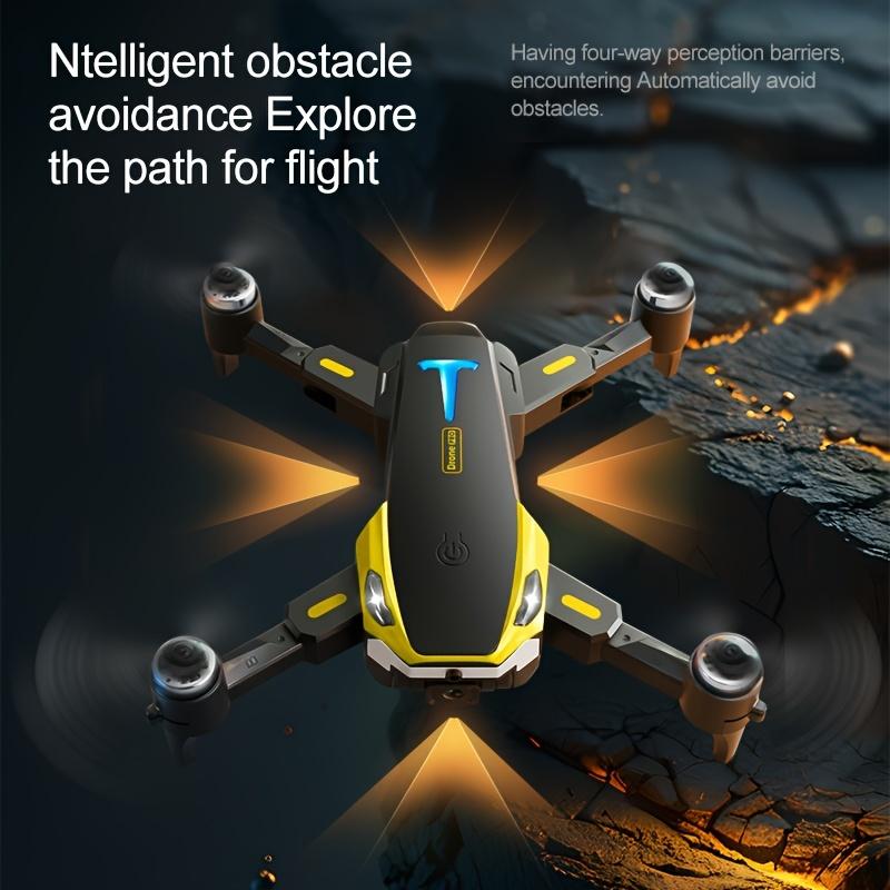 4K HD Two Camera Brushless Drone - Intelligent Obstacle Avoidance,, Auto Return, One-Touch Take-Off Landing, 360° Beauty Mode, 2 Rechargeable Batteries, Carrying Case, Wi-Fi Connectivity, And Battery Powered