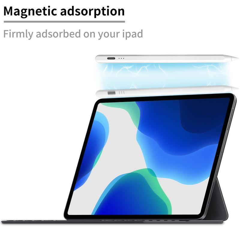 Tiktok shop Apple Pencil for iPad 9th&10th Generation-2X Fast Charge Active Pencil Compatible with 2018-2022 Apple iPad Pro11&12.9,iPad Air 3 4 5,iPad 6-10,iPad Mini 5 6 Gen-White，clearance items toda