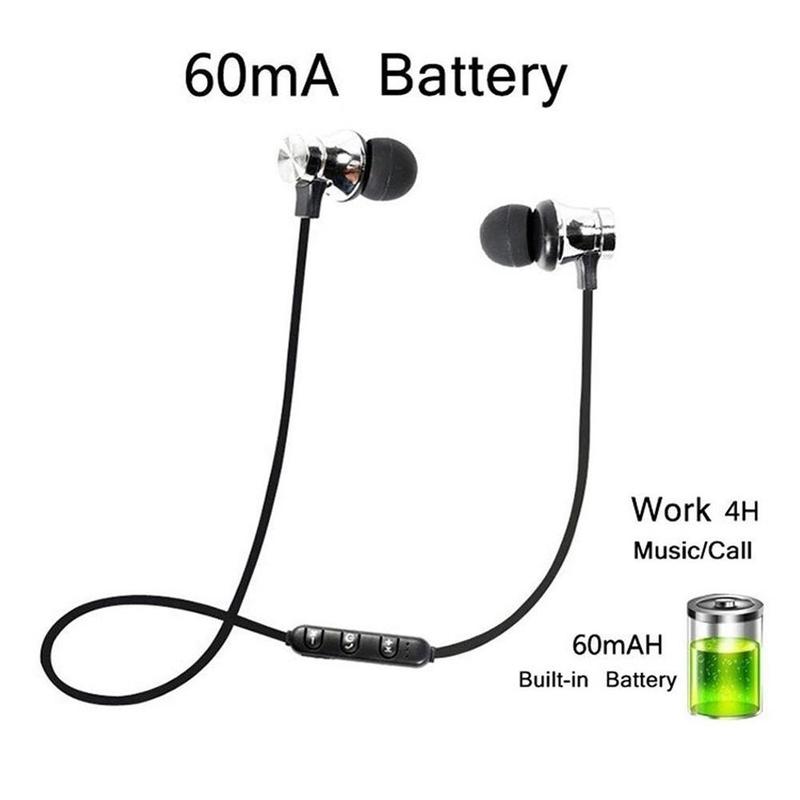 Bluetooth 4.2 Wireless Earphone Sports Headset Waterproof Earbuds  With Mic Audio Headphones