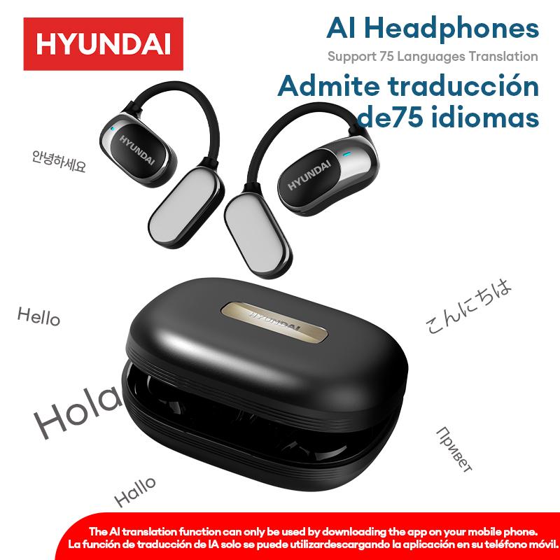 HYUNDAI FIT2 OWS Translation Wireless Bluetooth Earphones Support 135 Languages Real Time Bluetooth Translation Support Playing Music Phone Calls Headphones