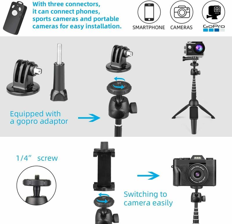 40inches Selfie Stick for iphone android,Long Extendable Selfie Stick Tripod, Phone Tripod with Wireless Remote Shutter,Group Selfies Live Streaming Video Recording Compatible with All Cellphones