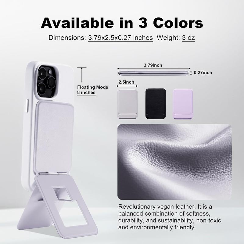 Compatible ONLY with iPhone 12 and Above Angle Adjustment & Strong Invisible Selfie Stick Tripod for iPhone 12 and Above Phone Grip for Magsafe Tripod Stand Portable iPhone Stand