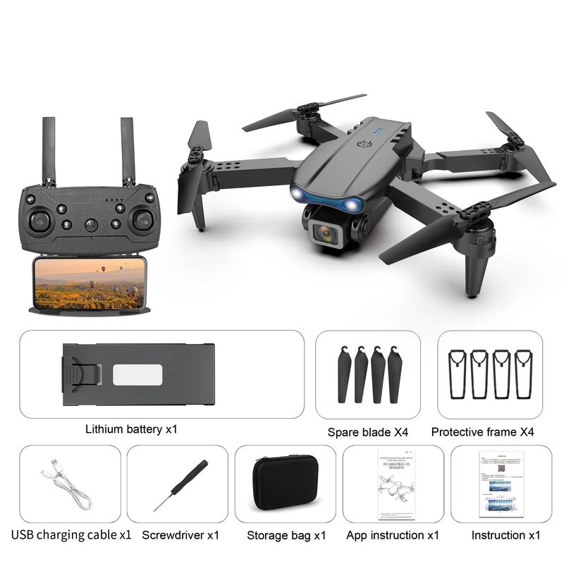 E99 Professional Entry-Level Drone, Dual Camera FPV WiFi, High Altitude Hovering, Outdoor Party Overhead Shot, Beginner Gift