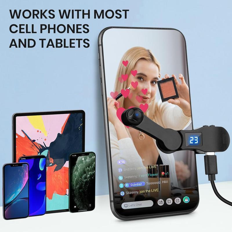 2024 New Auto Clicker for Smart Phone, Phone Screen Tapper for Phone Apps Video Live Streaming Gadget Fast Click Simulation Finger Continuous Click for Live Broadcasts Likes, Games, Shopping, Reward Tasks,Live Streaming Accessories