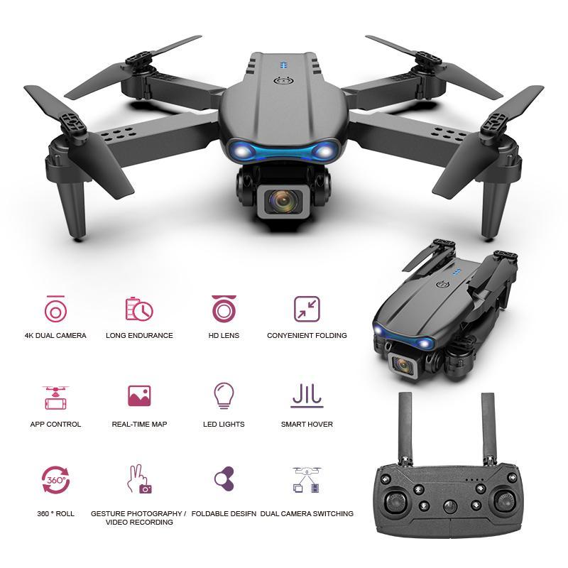 E99 Professional Entry-Level Drone, Dual Camera FPV WiFi, High Altitude Hovering, Outdoor Party Overhead Shot, Beginner Gift