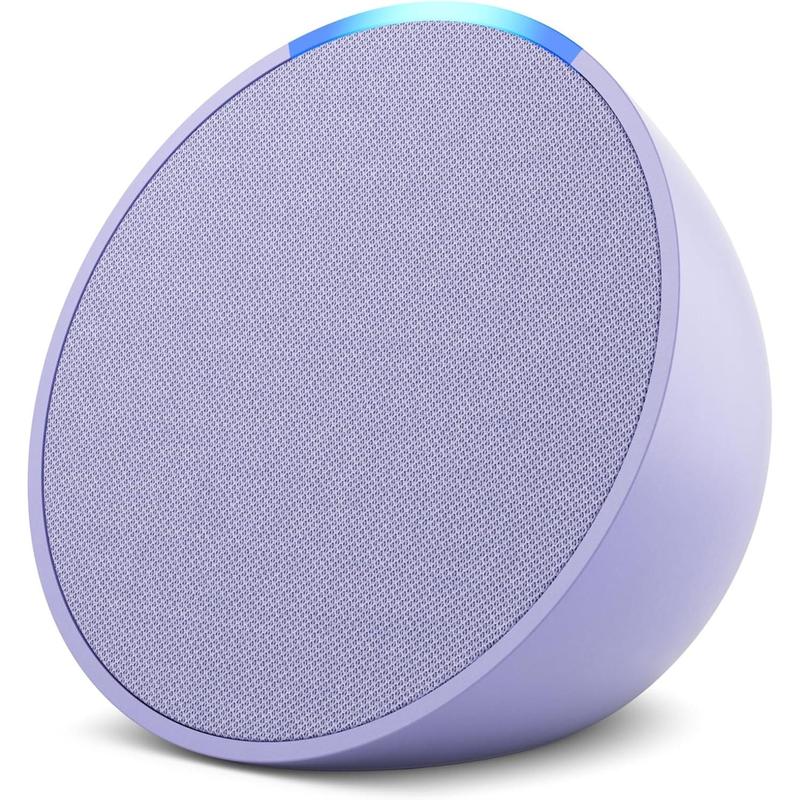 newest model, Just right for small spaces like bathrooms, dens and bedrooms, Our small Alexa speaker, Lavender Bloom