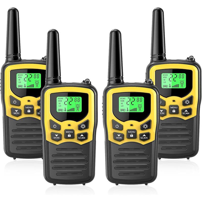 Walkie Talkies for Adults with LED Flashlight VOX Scan LCD Display, Audio Adjustable Audio Adjustable Communication Durable