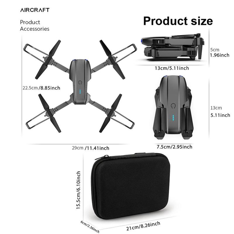 E99 Professional Entry-Level Drone, Dual Camera FPV WiFi, High Altitude Hovering, Outdoor Party Overhead Shot, Beginner Gift