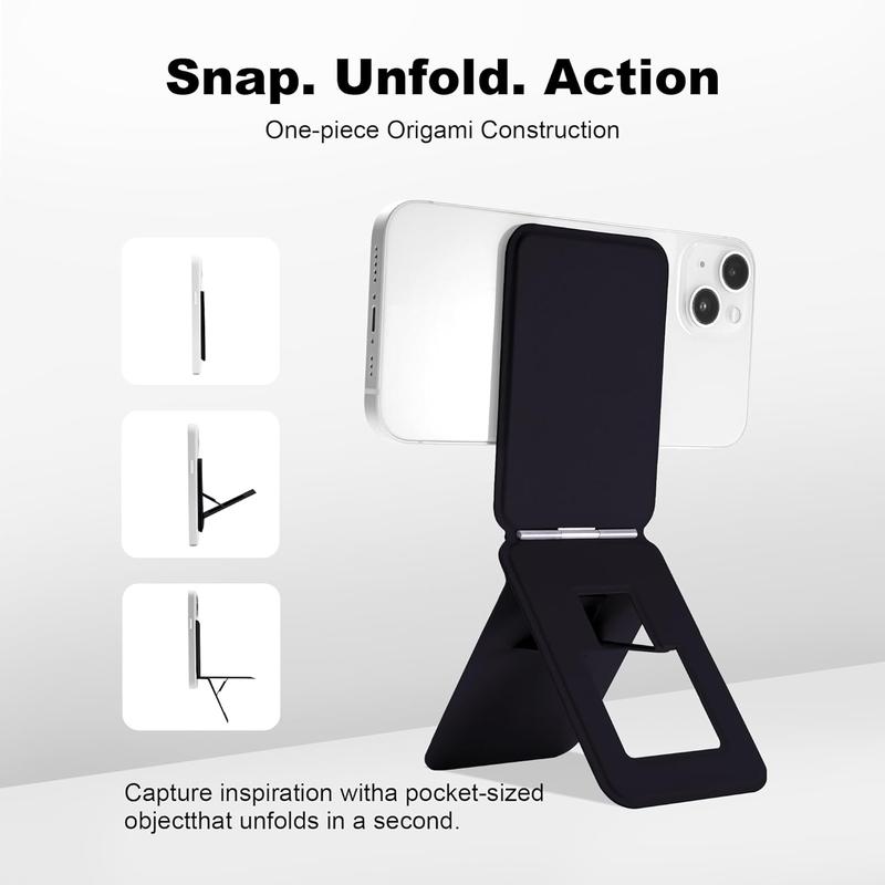 Compatible ONLY with iPhone 12 and Above Angle Adjustment & Strong Invisible Selfie Stick Tripod for iPhone 12 and Above Phone Grip for Magsafe Tripod Stand Portable iPhone Stand