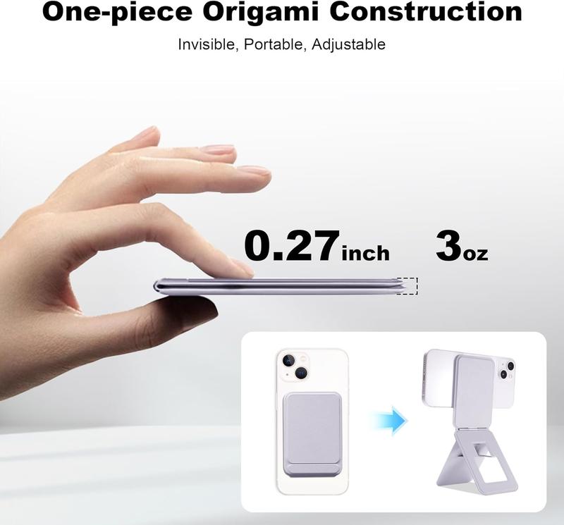 Compatible ONLY with iPhone 12 and Above Angle Adjustment & Strong Invisible Selfie Stick Tripod for iPhone 12 and Above Phone Grip for Magsafe Tripod Stand Portable iPhone Stand