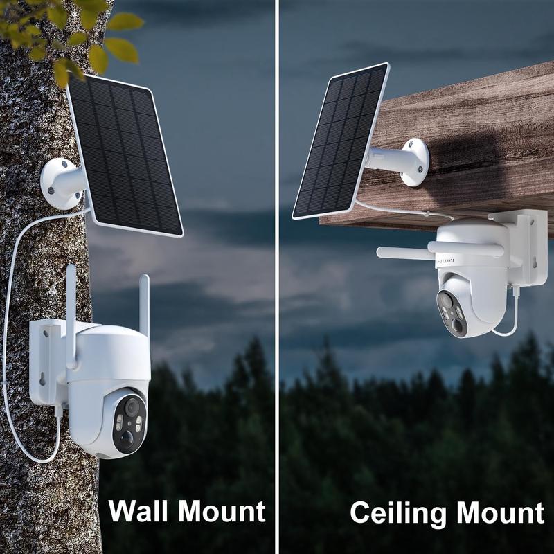 No WIFI  Camera No Internet Needed, 4G LTE Cellular  Camera Outdoor , Cell Camera with SIM Card, PIR Sensor, 2K Color Night Vision, SD Cloud, 2-Way Talk, IP66