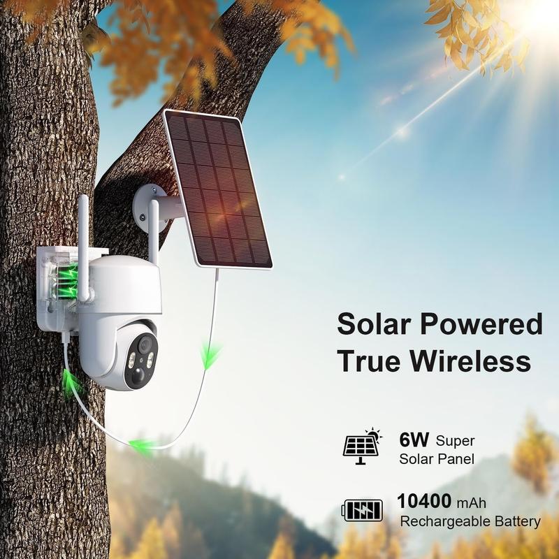 No WIFI  Camera No Internet Needed, 4G LTE Cellular  Camera Outdoor , Cell Camera with SIM Card, PIR Sensor, 2K Color Night Vision, SD Cloud, 2-Way Talk, IP66