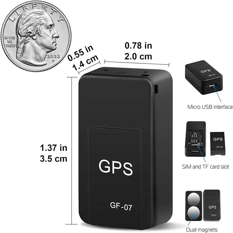 GPS Tracker for Vehicles, Mini Magnetic GPS Time Car Locator, Anti-Lost GPS Tracking Device, Full Global Coverage Long Standby GSM GPS Tracker for Vehicle, Car, Person Location. No Subscription