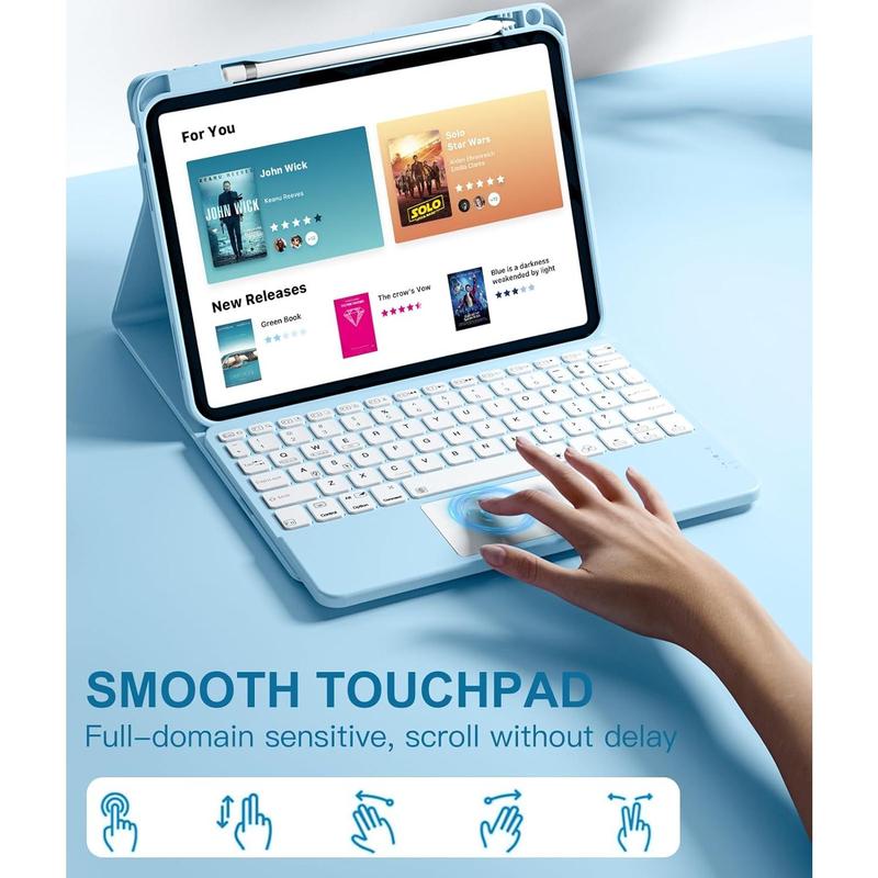 Compatible for iPad 10th Generation Case with Keyboard (10.9