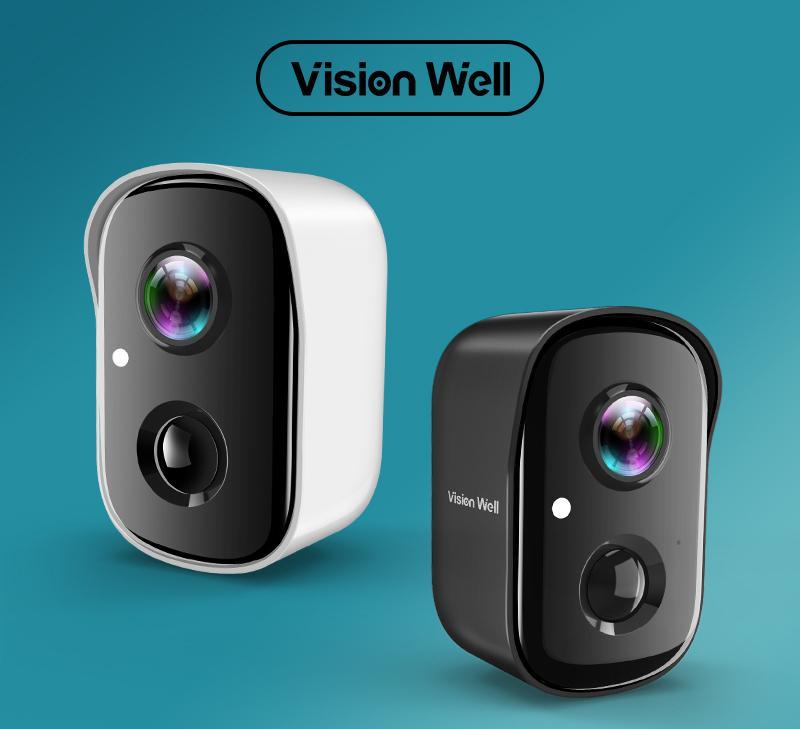 Vision Well Wireless Cameras for Home Outdoor Security, 1080P HD WiFi Security with Spotlight and Two-Way Audio